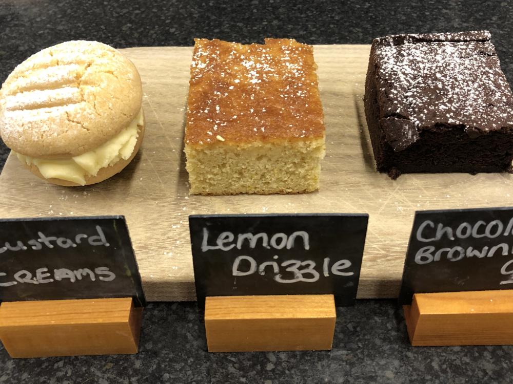 A selection of cakes available regularly at Cream o' Galloway